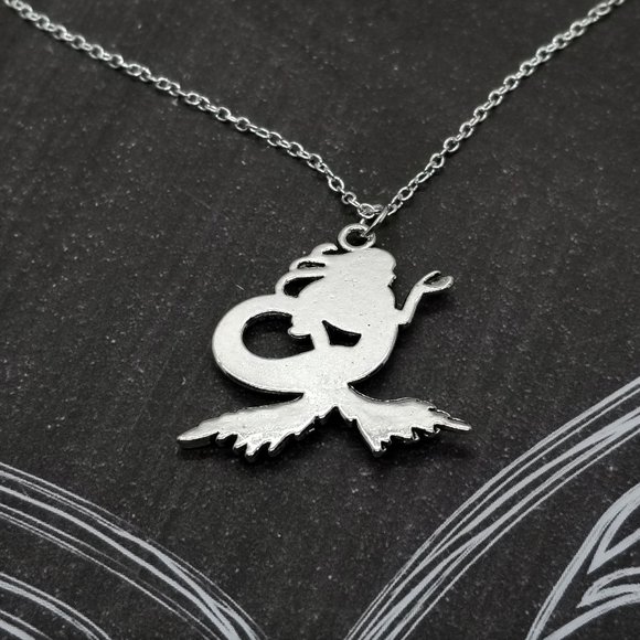 Sea Siren Mermaid Silver Necklace - Picture 4 of 4